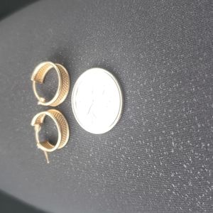 10k Yellow Gold Hoop Earrings